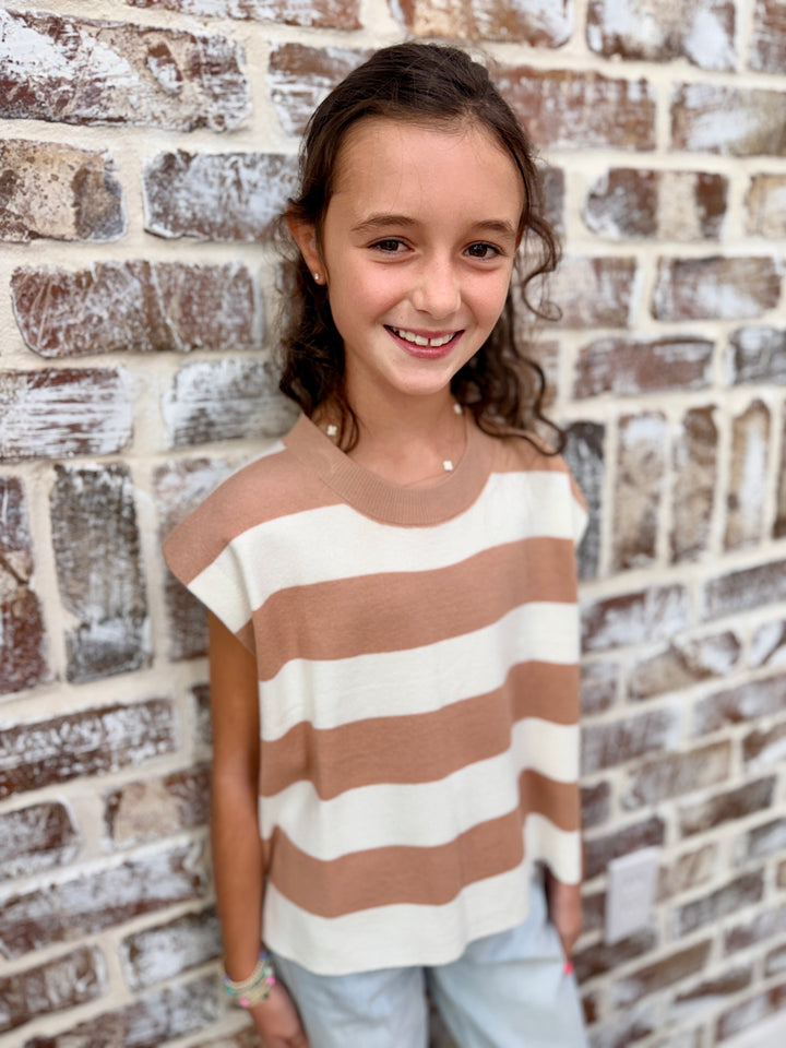YOUTH | Striped Knit Top