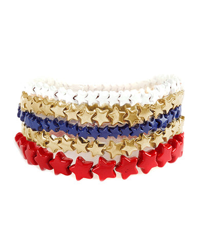 USA 5 Row Star Bracelet