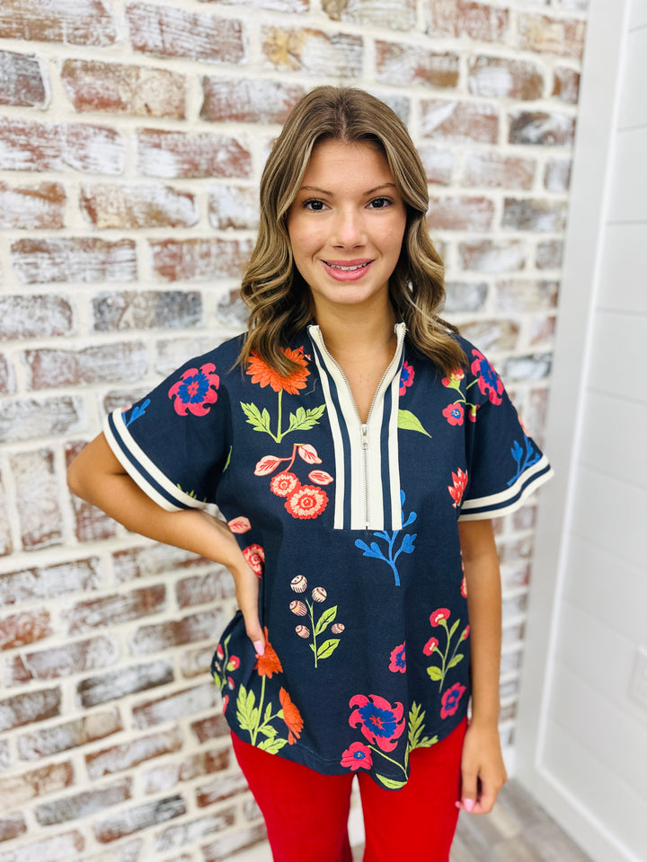 Fran Flower Top