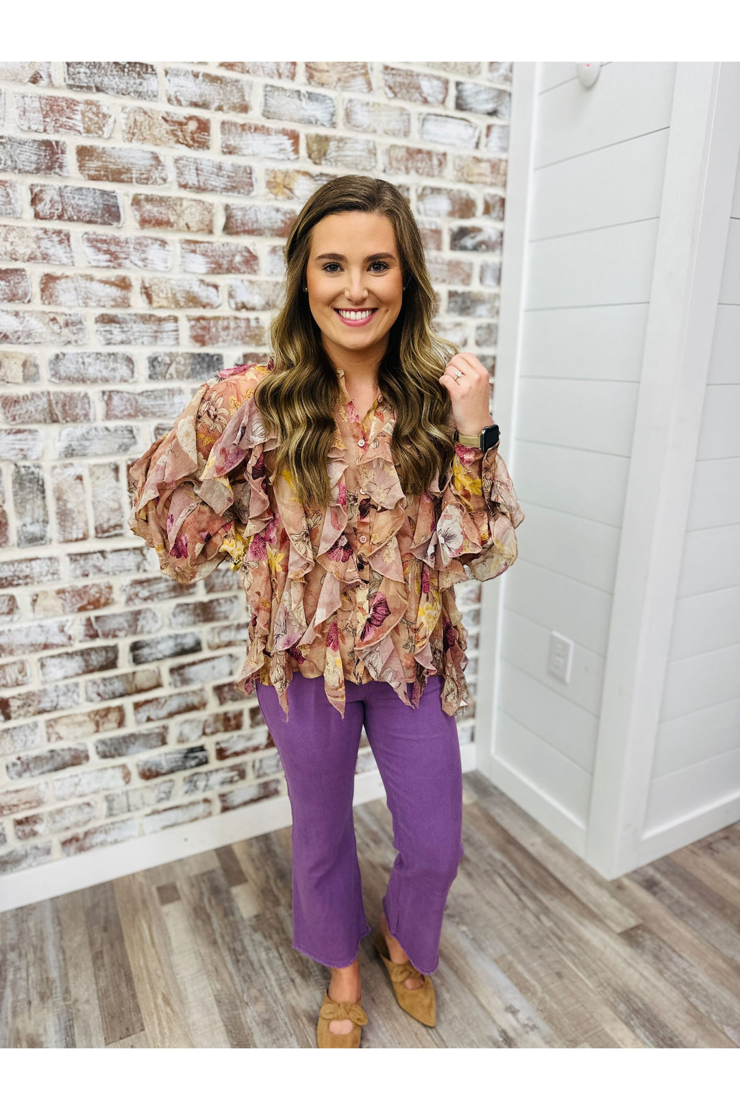 Floral Chiffon Top