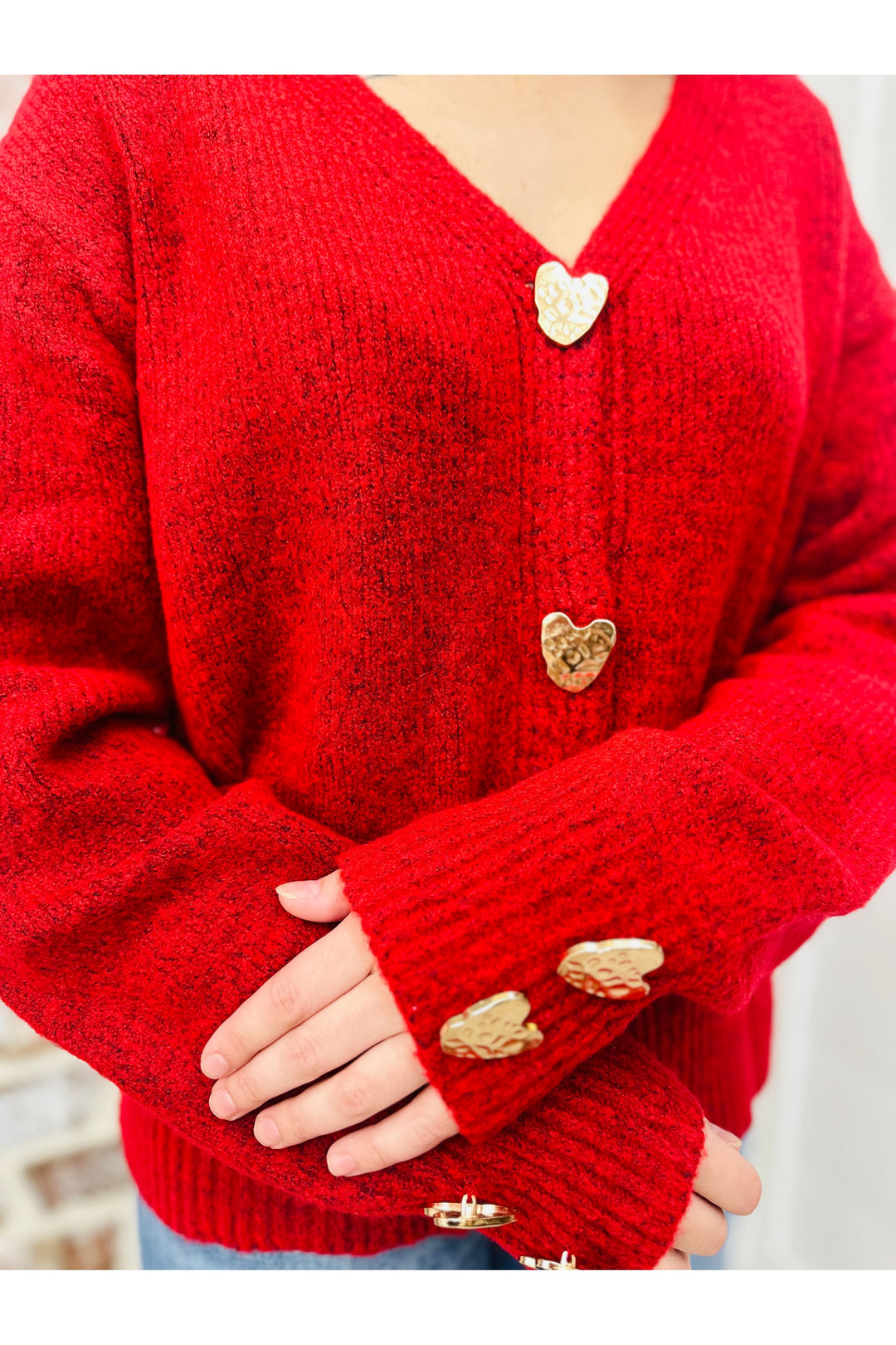 Red Hearts Cardigan