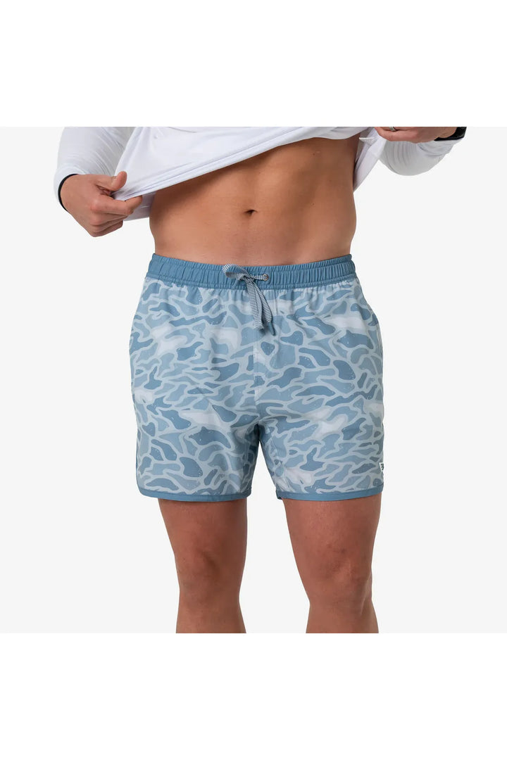 Burlebo Swim Trunk - Seaside Camo