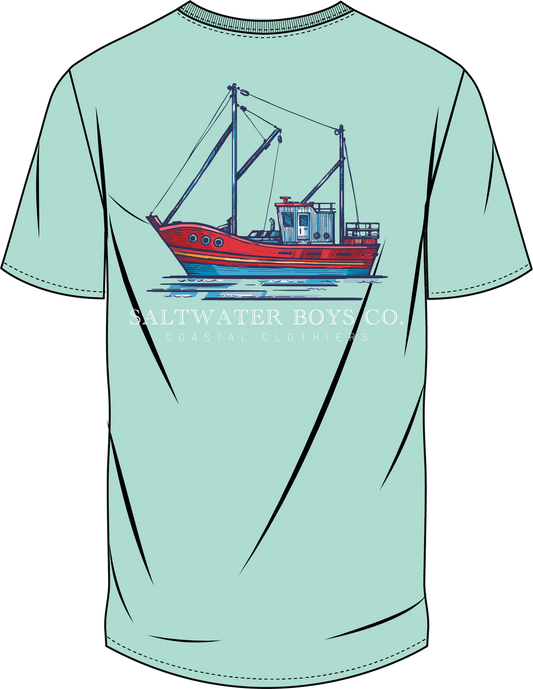 YOUTH Shrimp Boat Tee|Saltwater Boys
