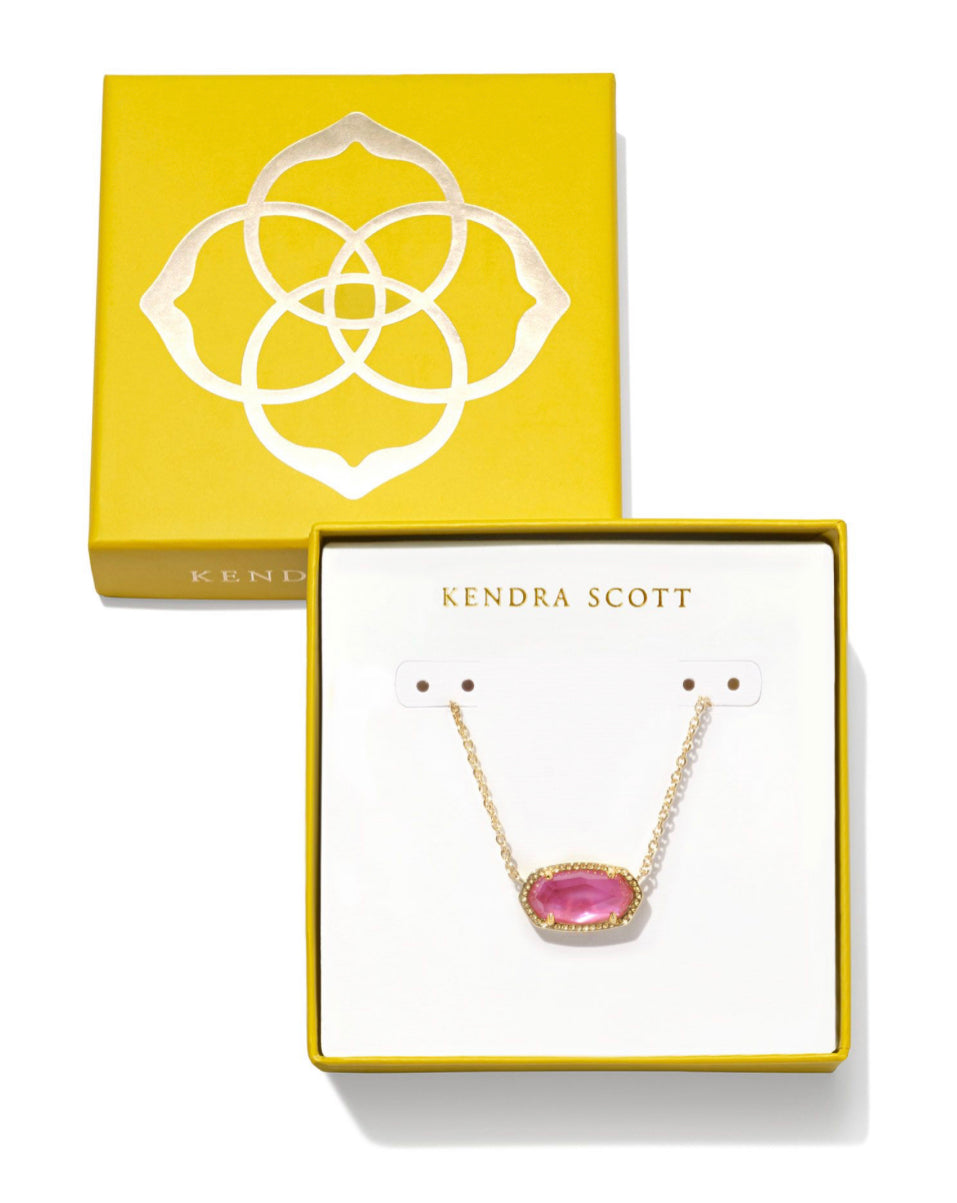 Kendra Scott| BOXED ELISA PENDANT NECKLACE GOLD AZALEA ILLUSION