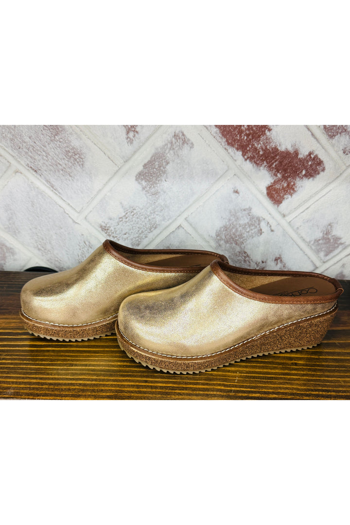 Corkys | Better Half Clogs - Gold Wash Metallic