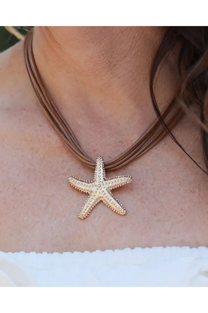 Lancaster Starfish Cord Necklace