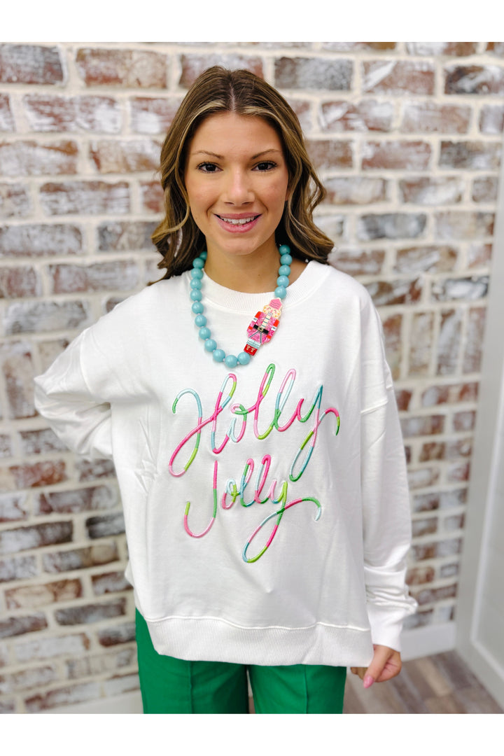 Mary Square| Sweatshirt Brooke Holly Jolly Corded