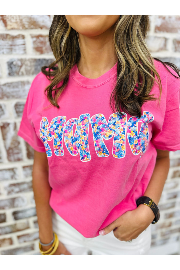 Mama Floral Berry Tshirt