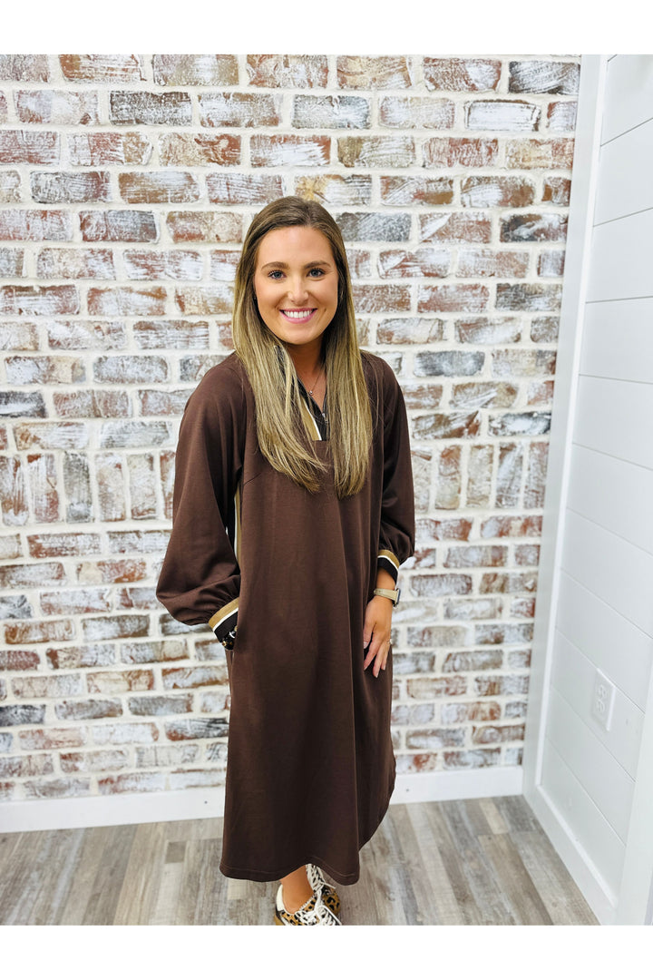 Brown Comfort Dress