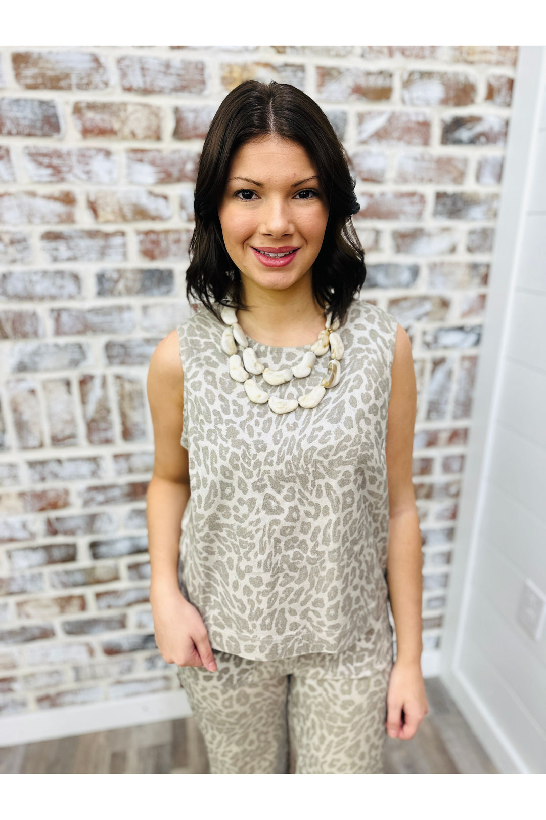 Metallic Cheetah Top