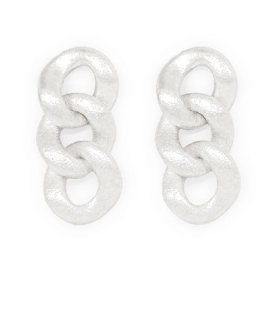 Silver Chain Link Earring