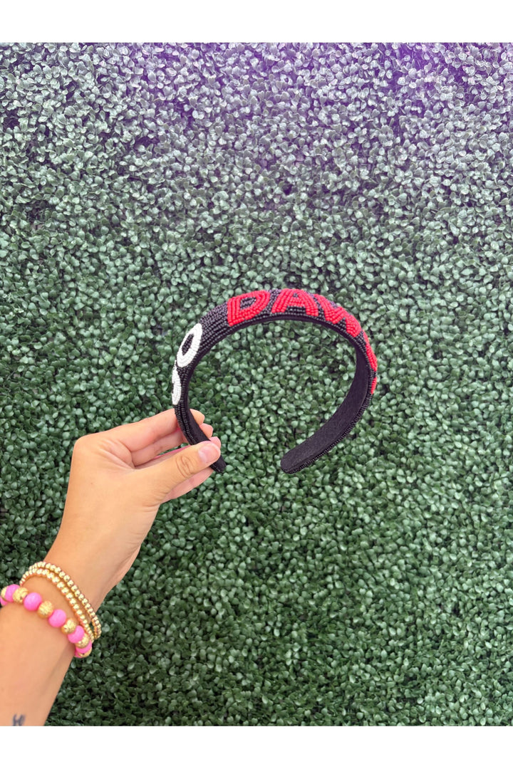 Capri Designs| | Full Beading Go Dawgs Headband