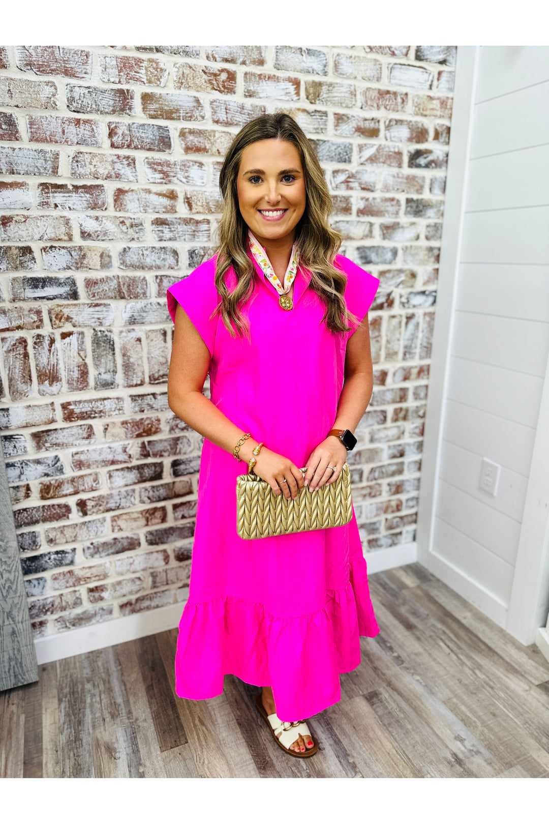 Making Me Blush Midi Dress