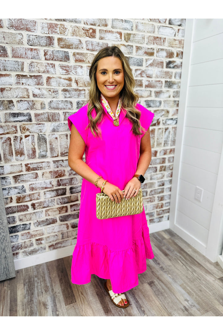 Making Me Blush Midi Dress