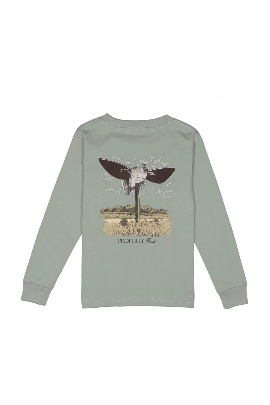 Properly Tied | Boys Dove Decoy L/S  Sage