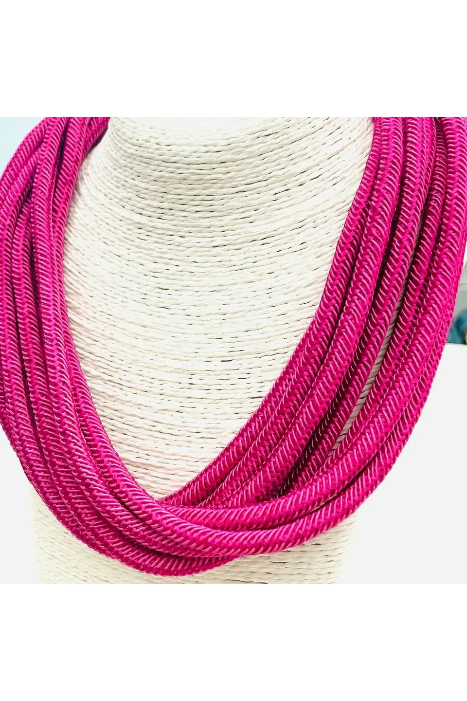 Pink 8 strand necklace 