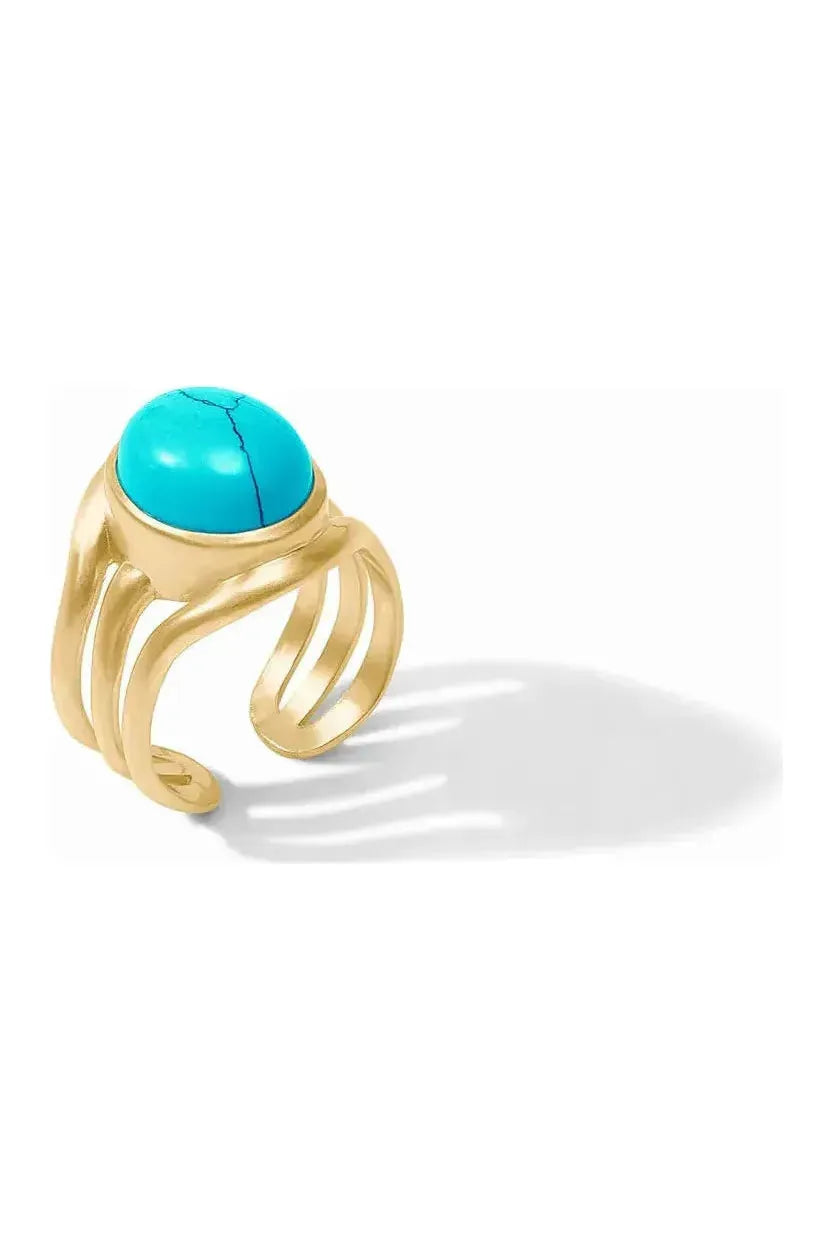 Julie Vos ~ wave stone ring ~ pearl