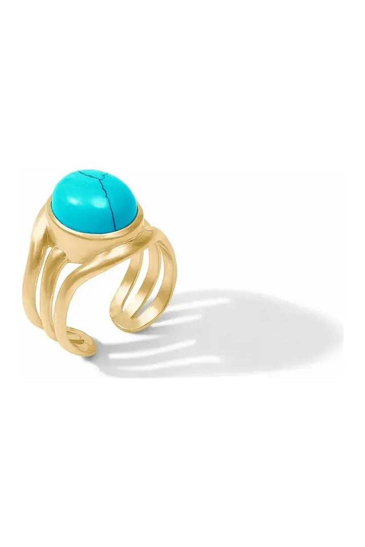 Julie Vos ~ wave stone ring ~ pearl
