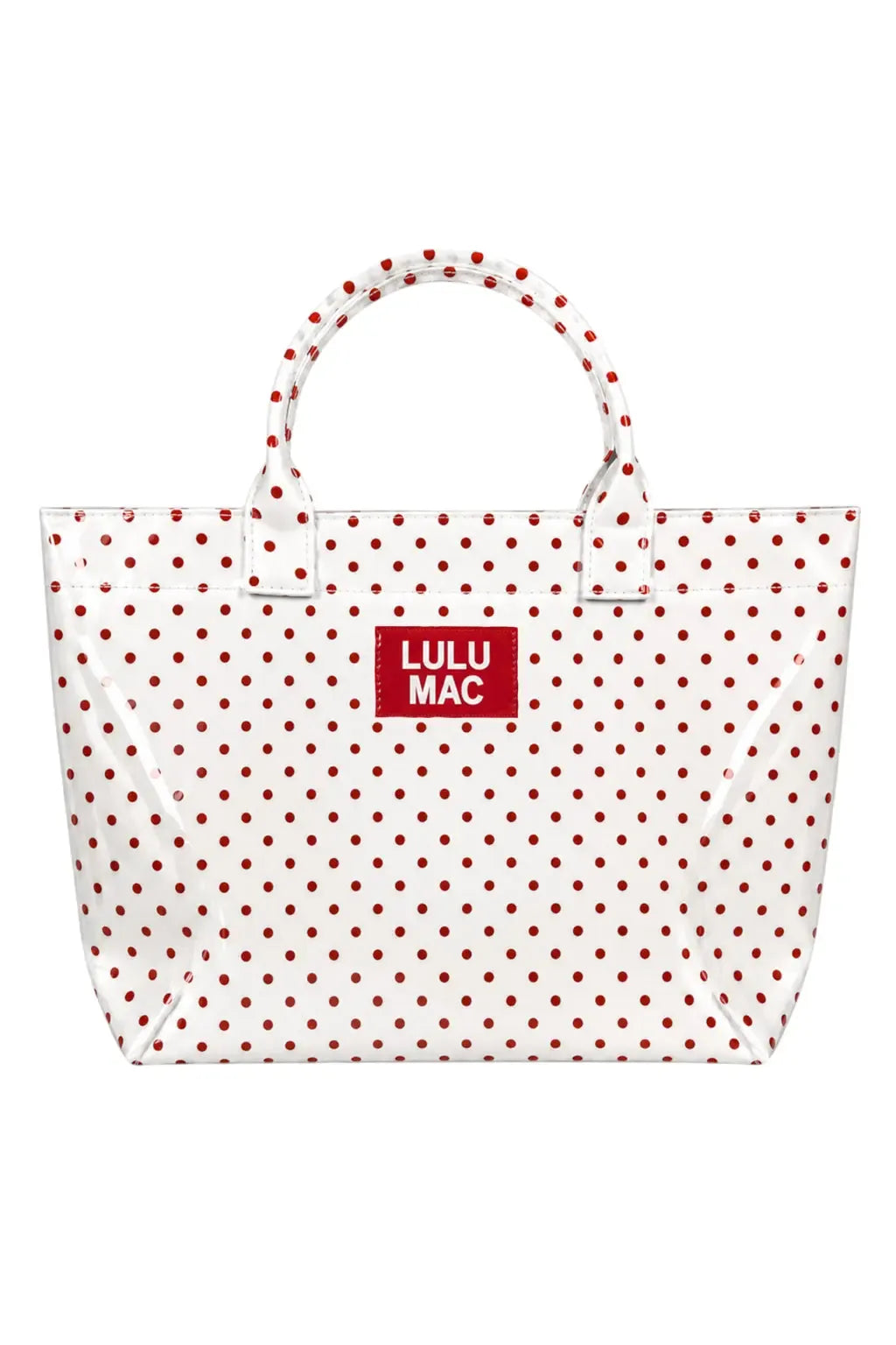 Lulu Mac Red And White Dot Tote