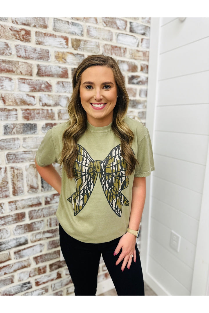 Camo Bow Tee