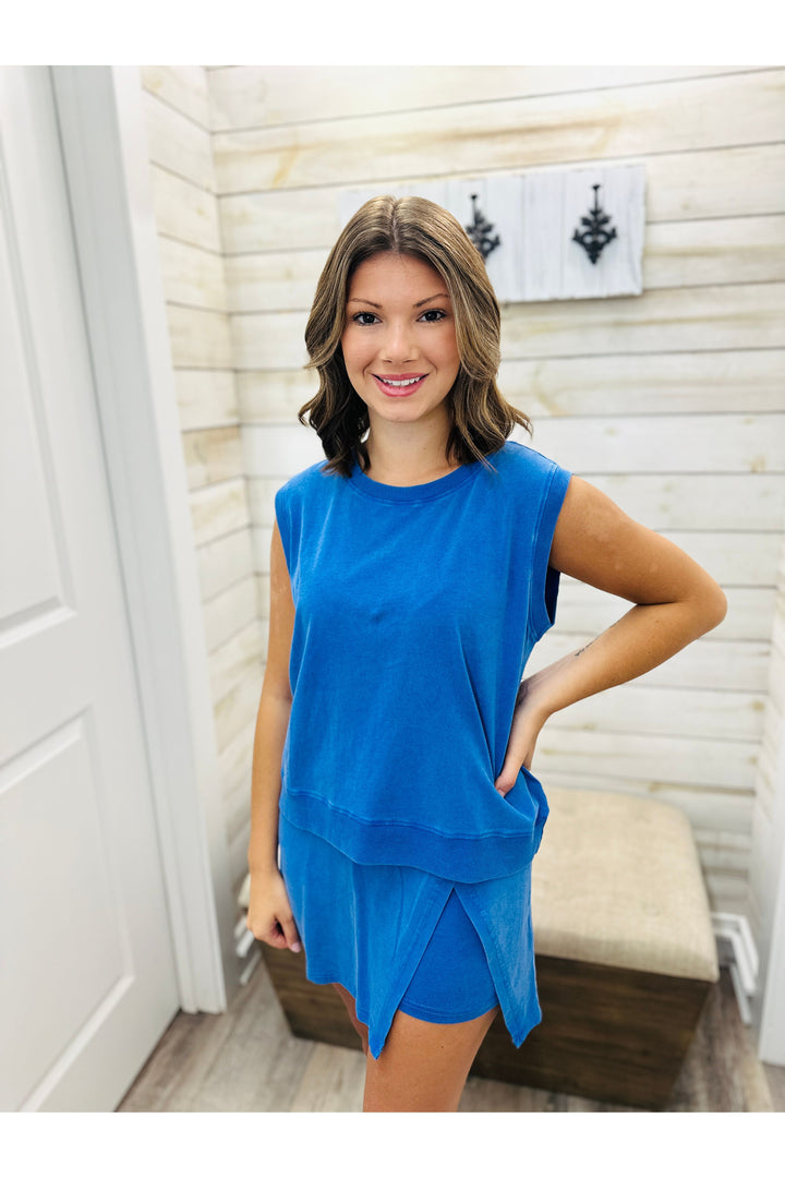 Acid Blue Skort Set