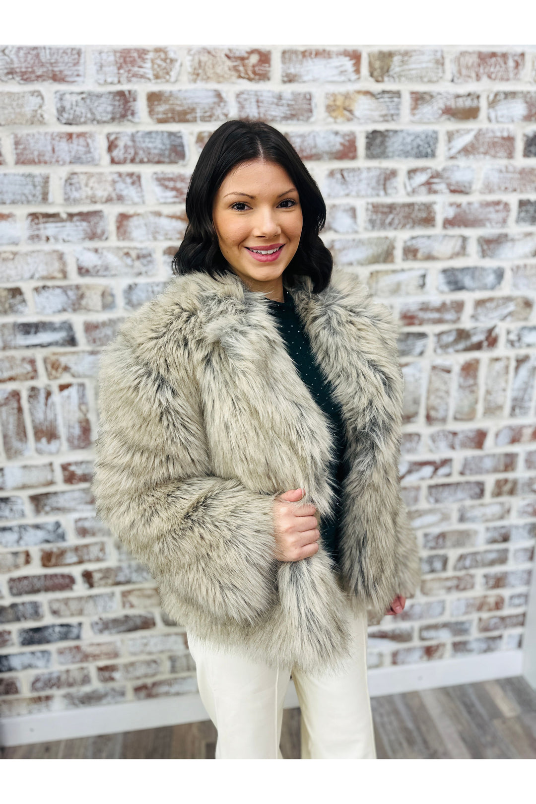 Lux Fur Cropped Jacket