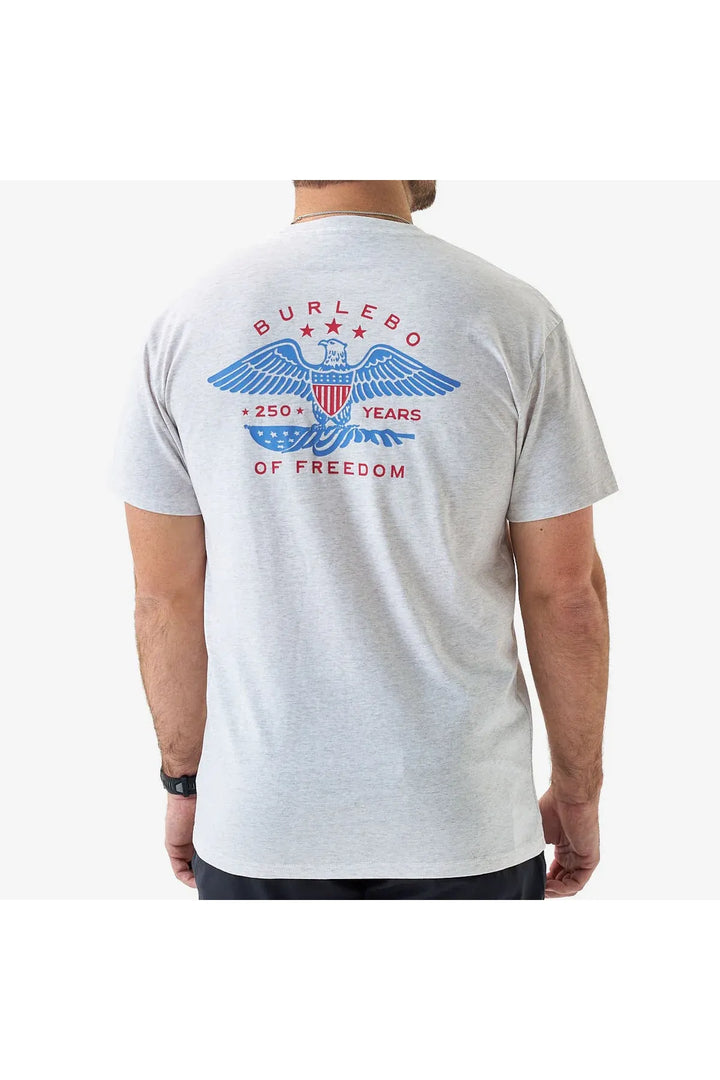 Burlebo SS Tee - Eagle Outdoors - Heather Oatmeal