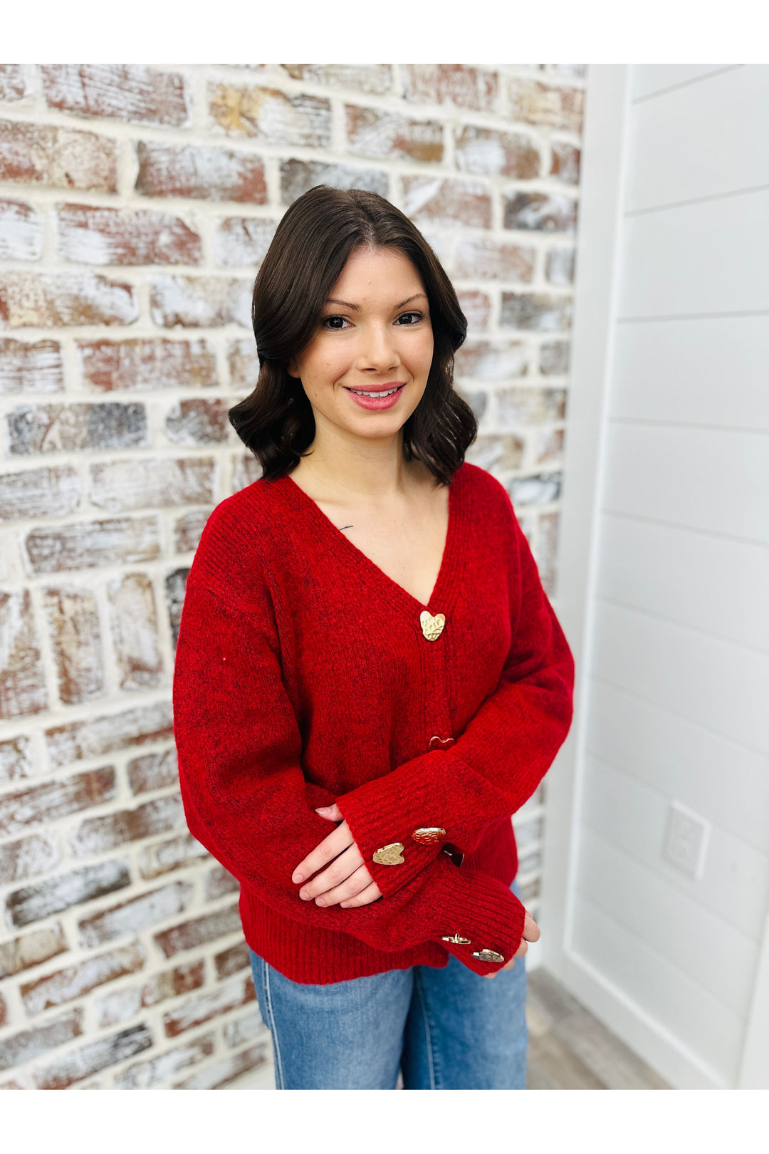 Red Hearts Cardigan