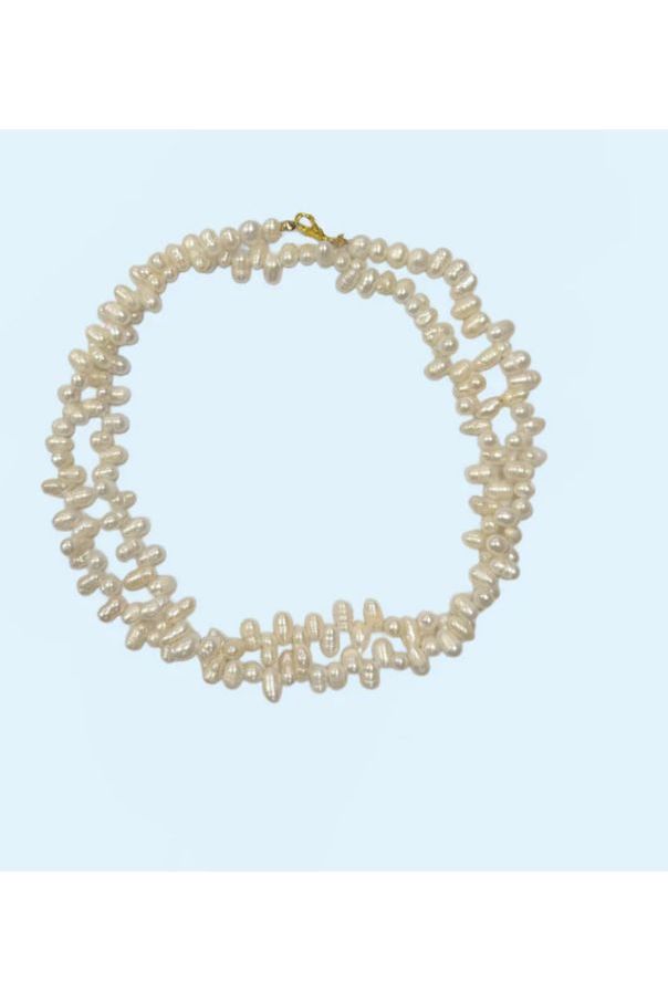 Alta Maes Kamille Pearl Wrap Necklace