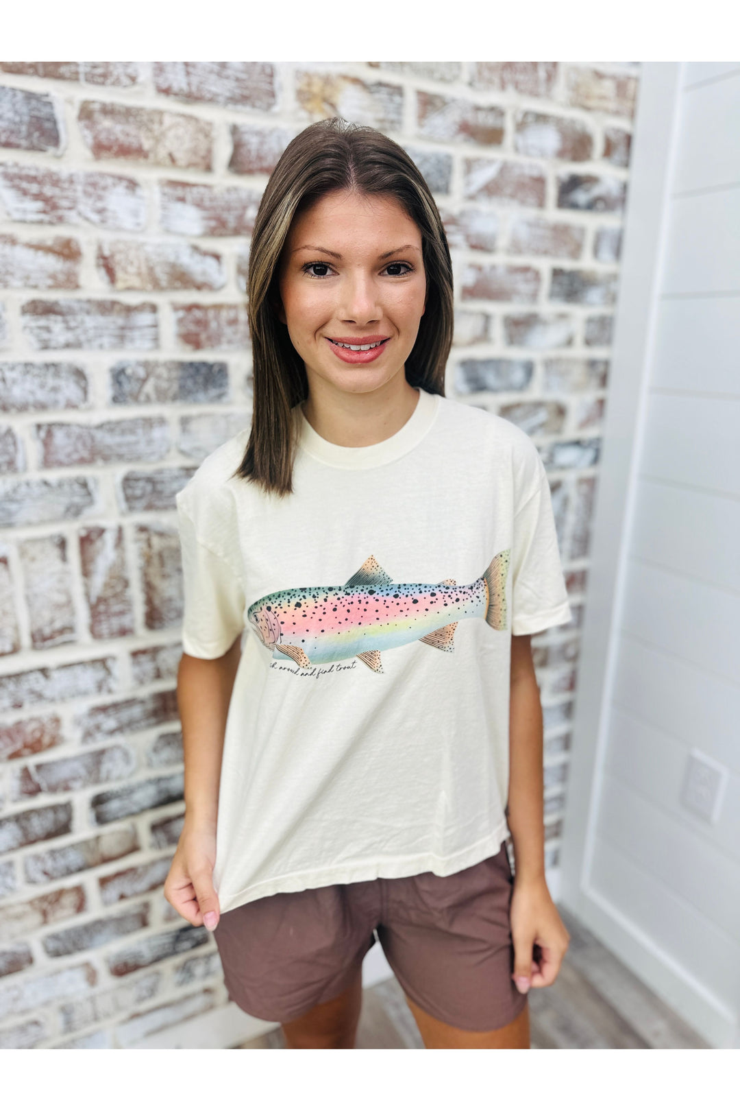 Rainbow Trout Crop Tee