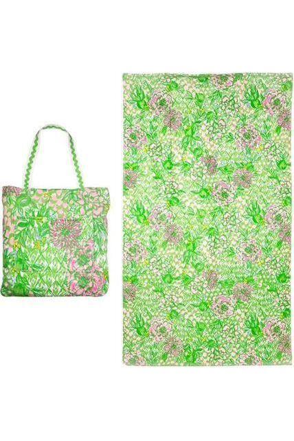 Lily Pulitzer Towel Tote - Lime Feeling Good