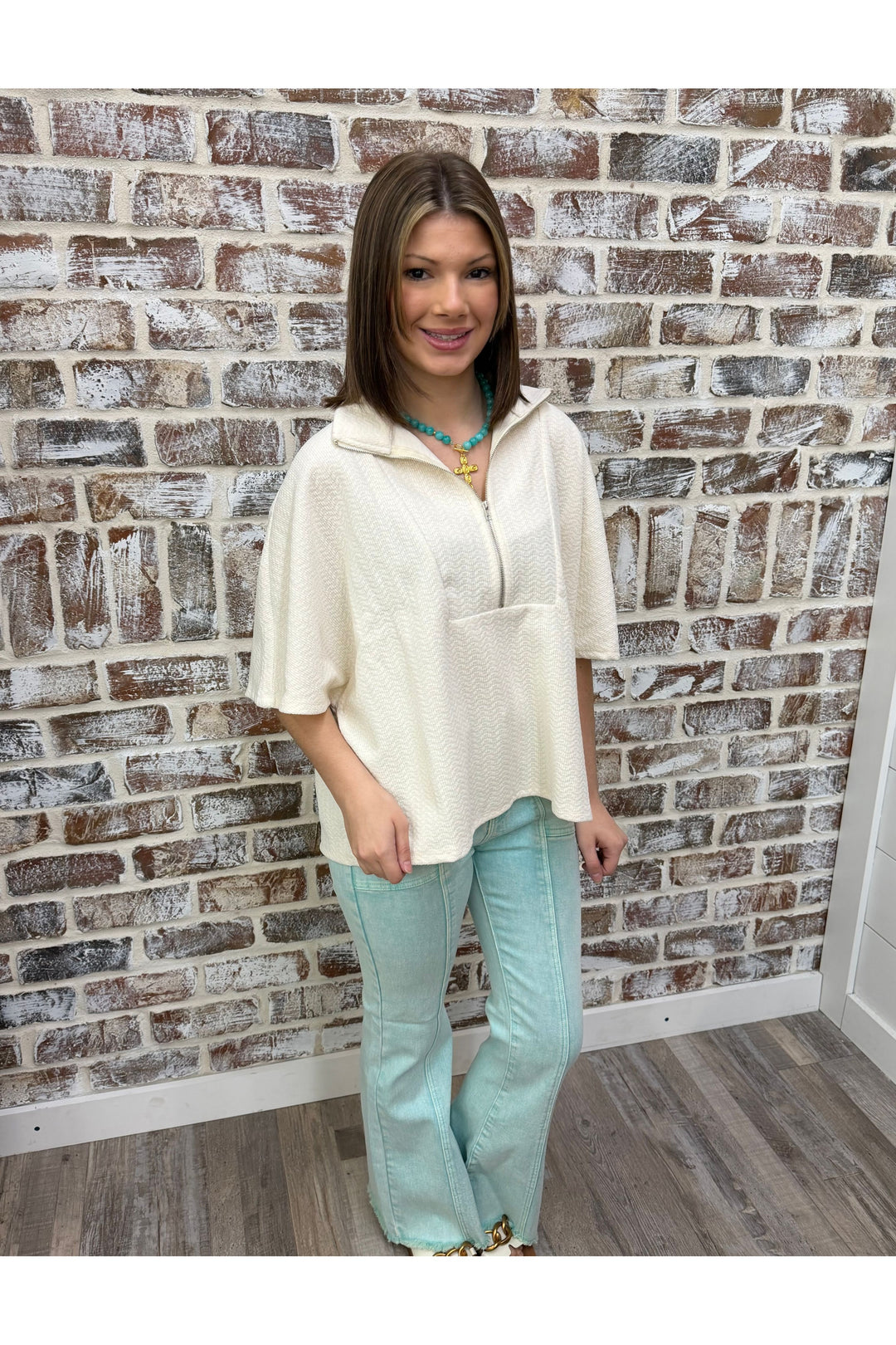Mint~ High Rise Seam Bootcut Jeans