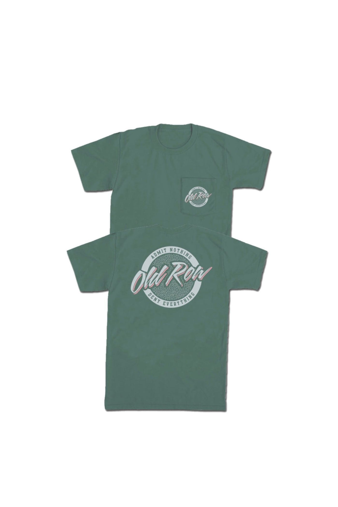 Old Row Circle logo tee light green