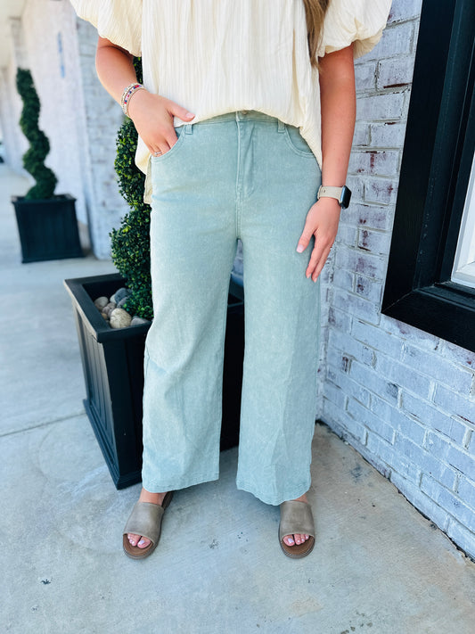 Seafoam Wide Leg Pant