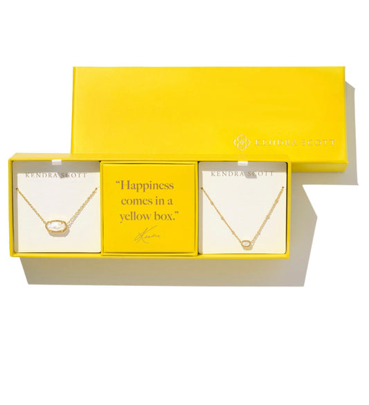 Kendra Scott| ELISA GIFT SET OF 2 GOLD IVORY MOTHER OF PEARL