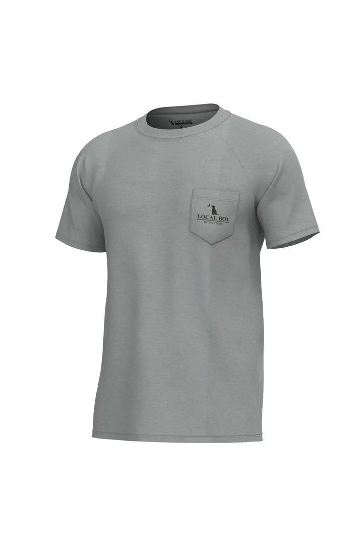 Local Boy | Brush Badge Short Sleeve Heather Performance Shirt