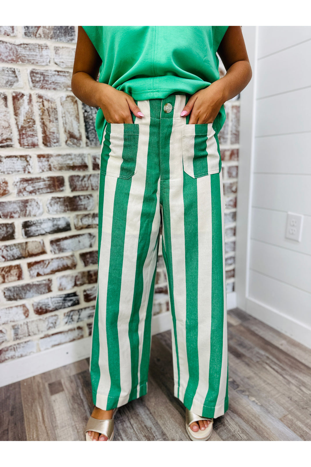 Lucky Linen Stripe Pants