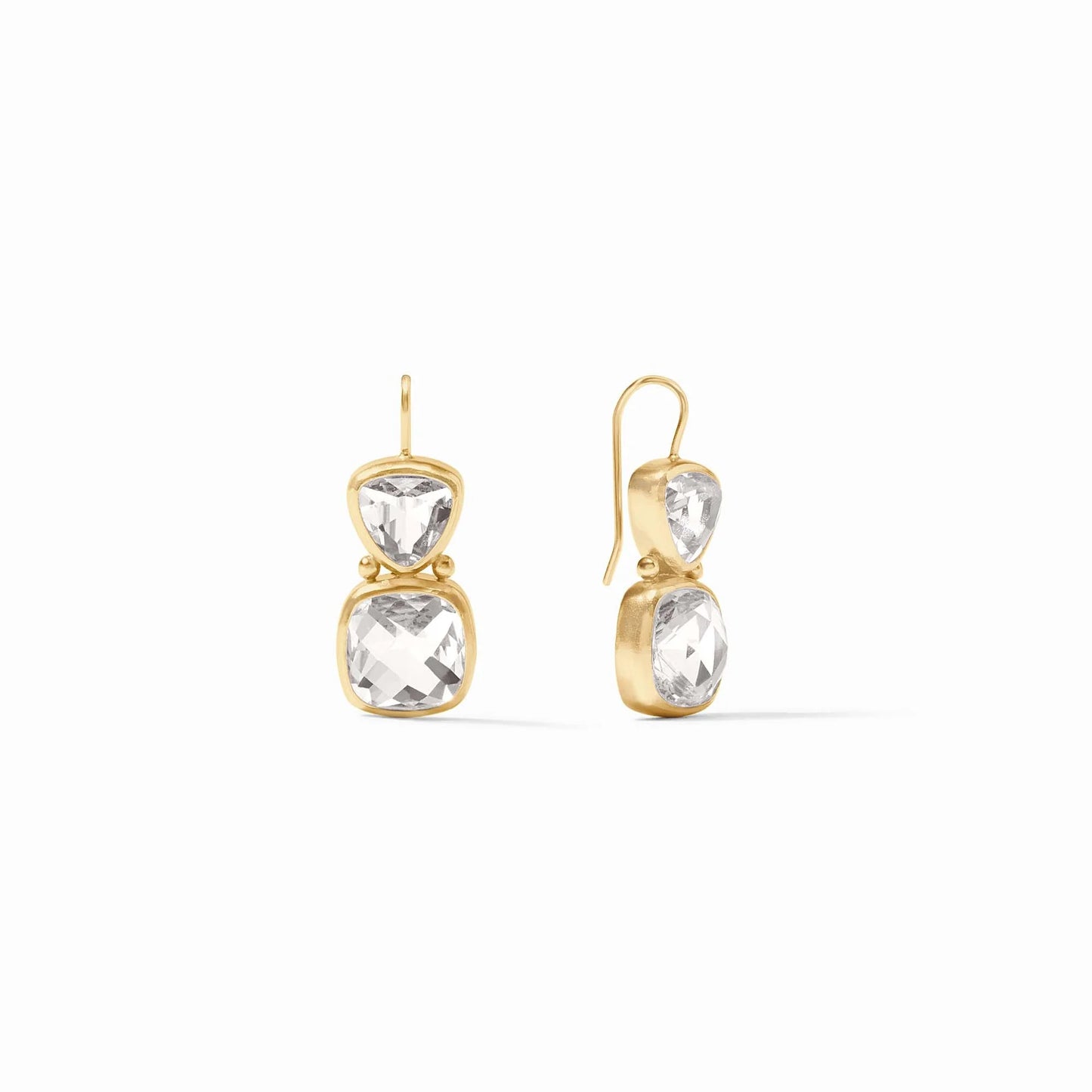 Julie Vos| Aquitaine Earring~Clear Crystal