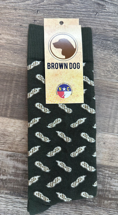 Brown Dog Dress Socks