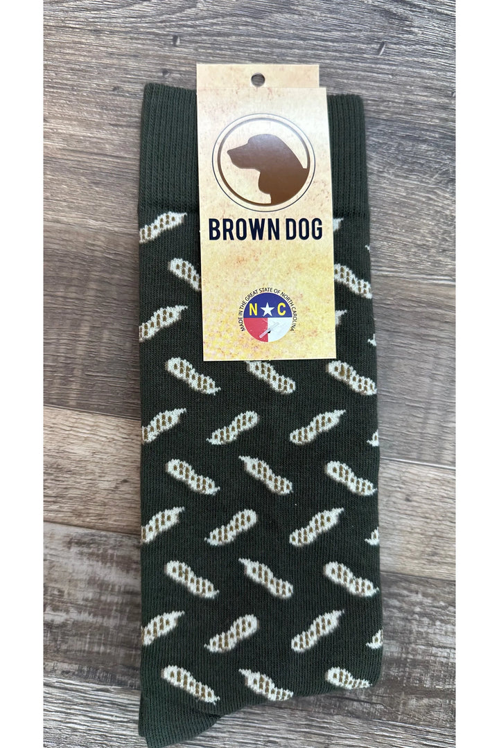 Brown Dog Dress Socks