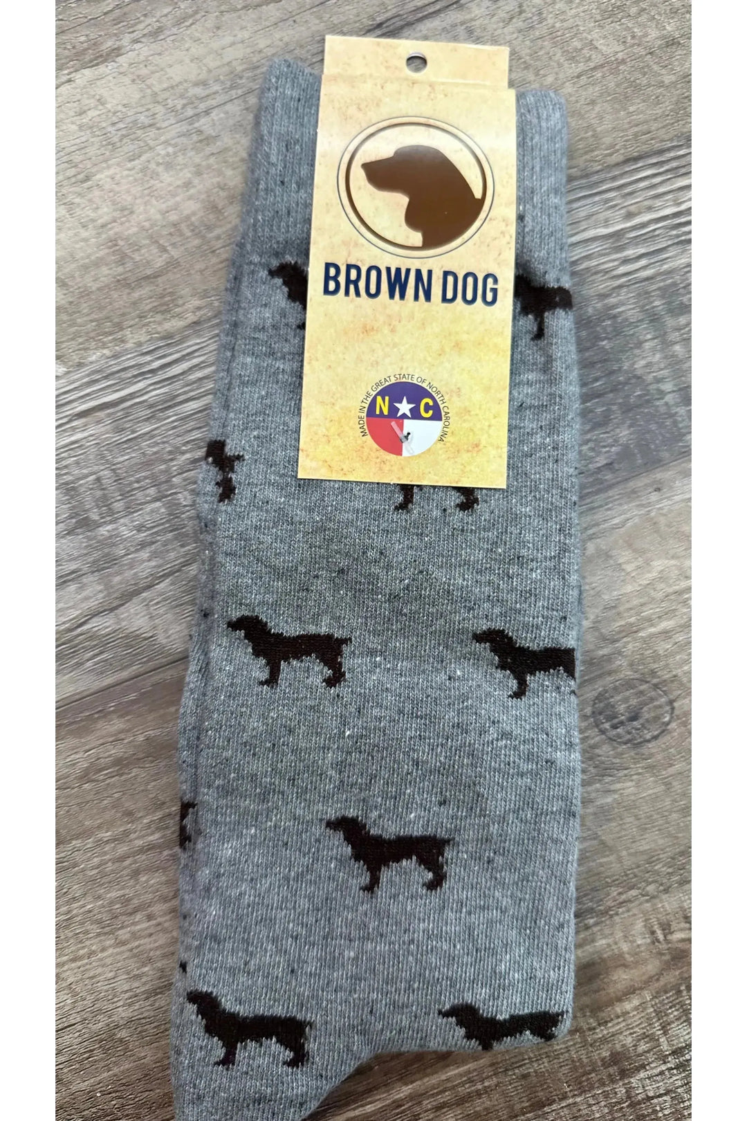 Brown Dog Dress Socks