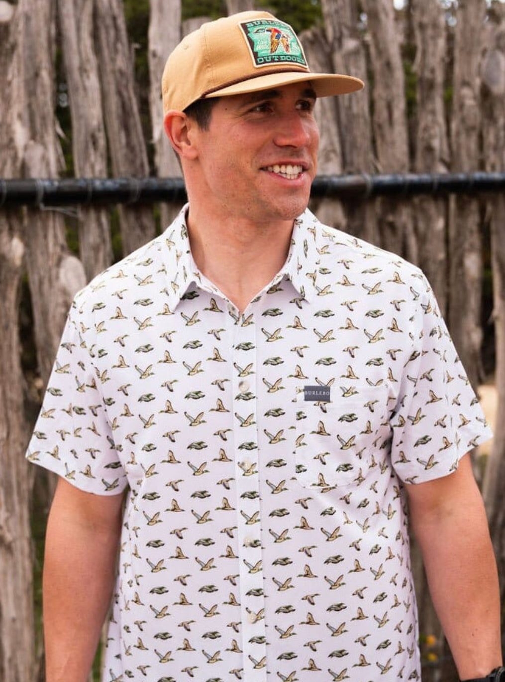 Burlebo Mallard Ducks Performance Button Up