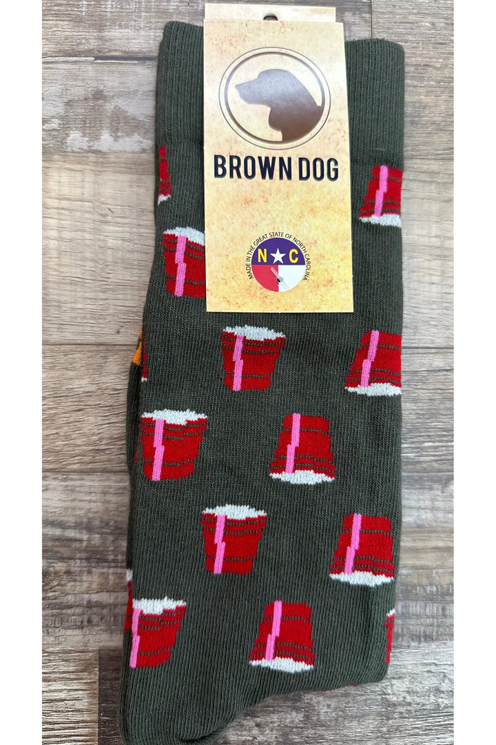 Brown Dog Dress Socks