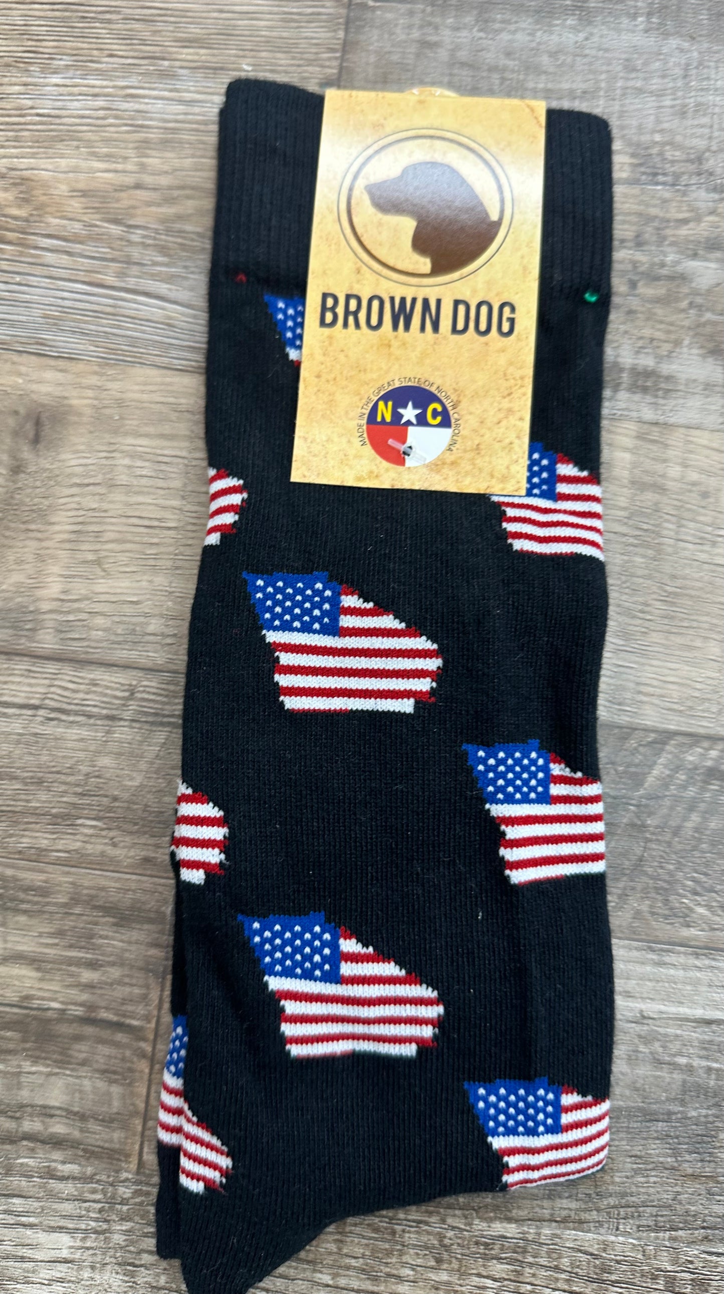 Brown Dog Dress Socks