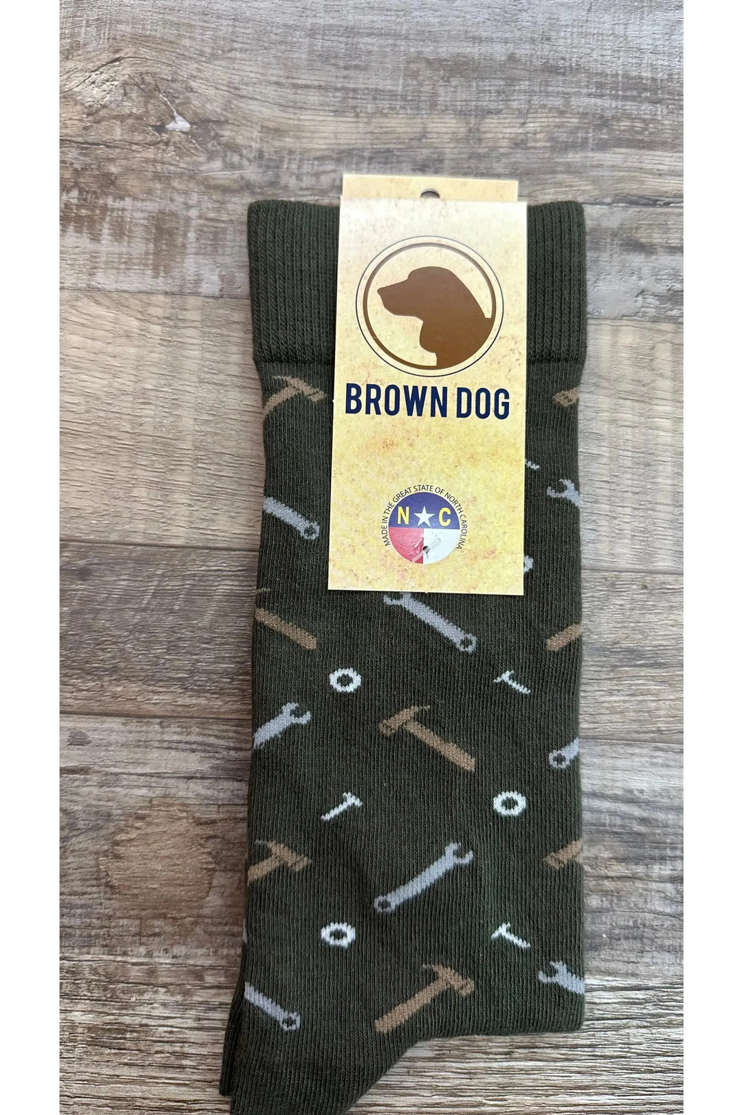Brown Dog Dress Socks