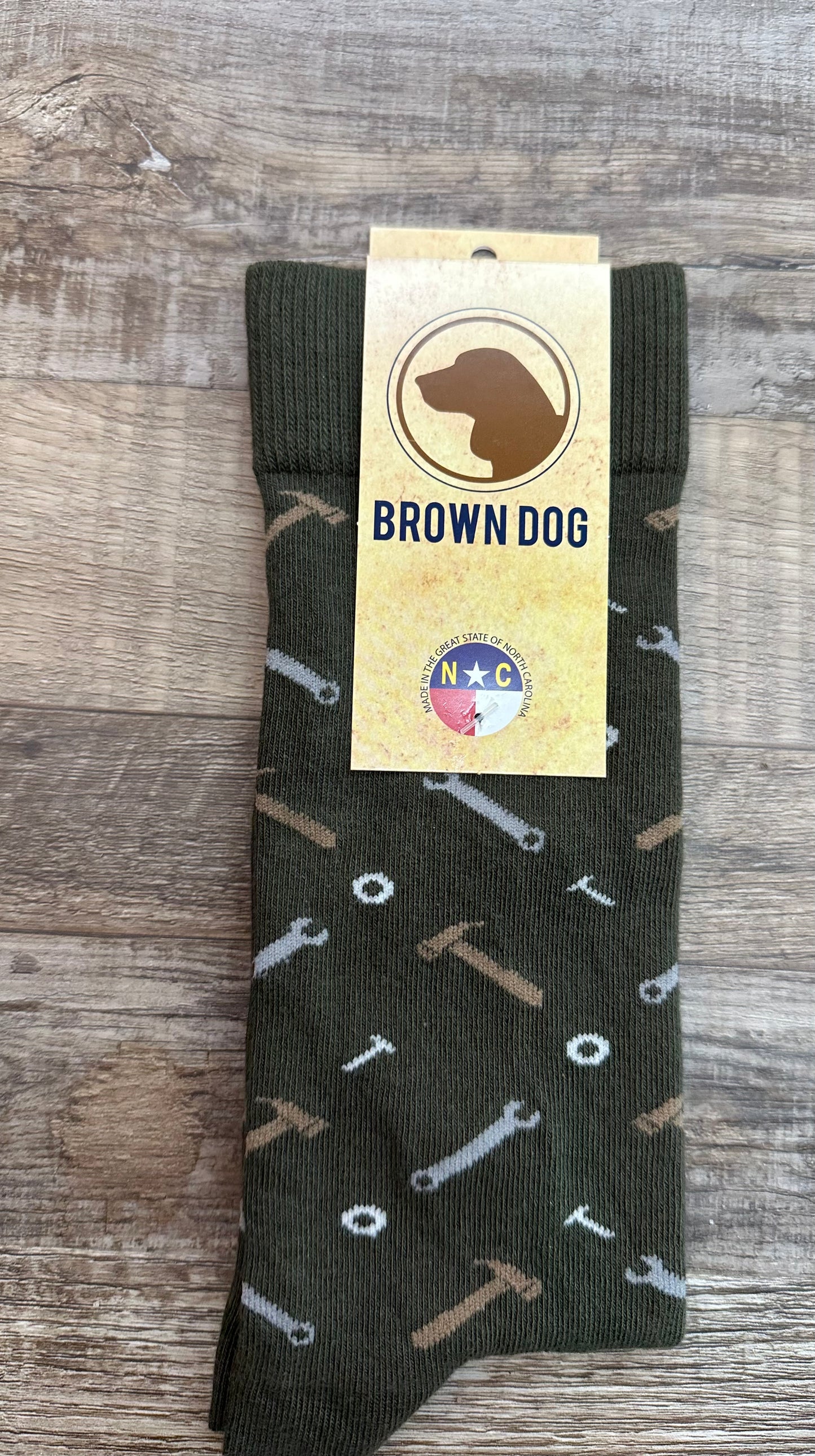 Brown Dog Dress Socks