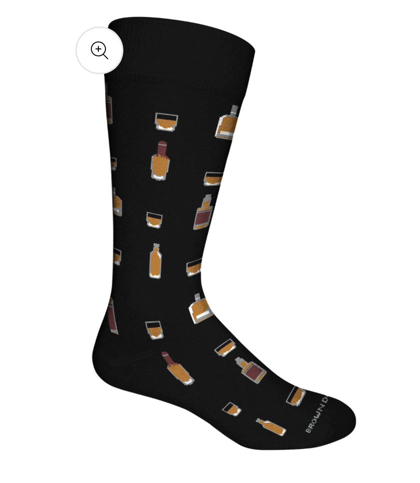 Brown Dog Dress Socks