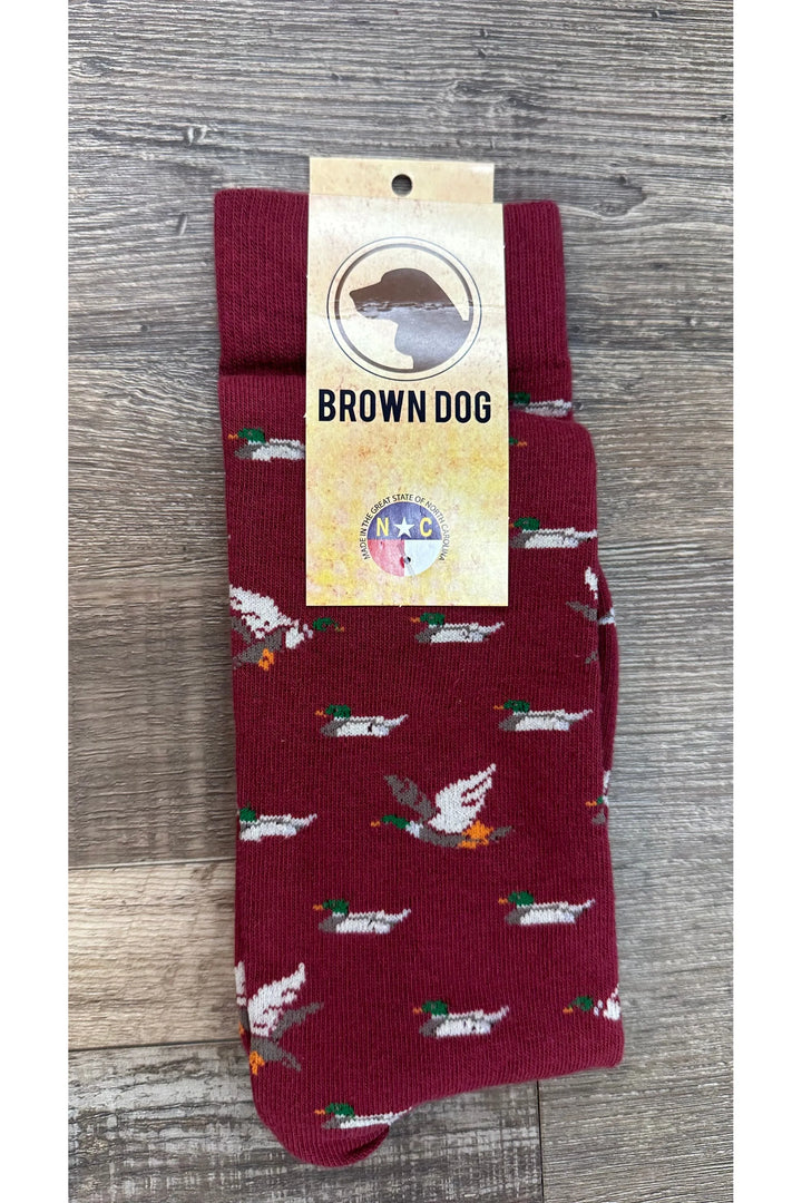 Brown Dog Dress Socks
