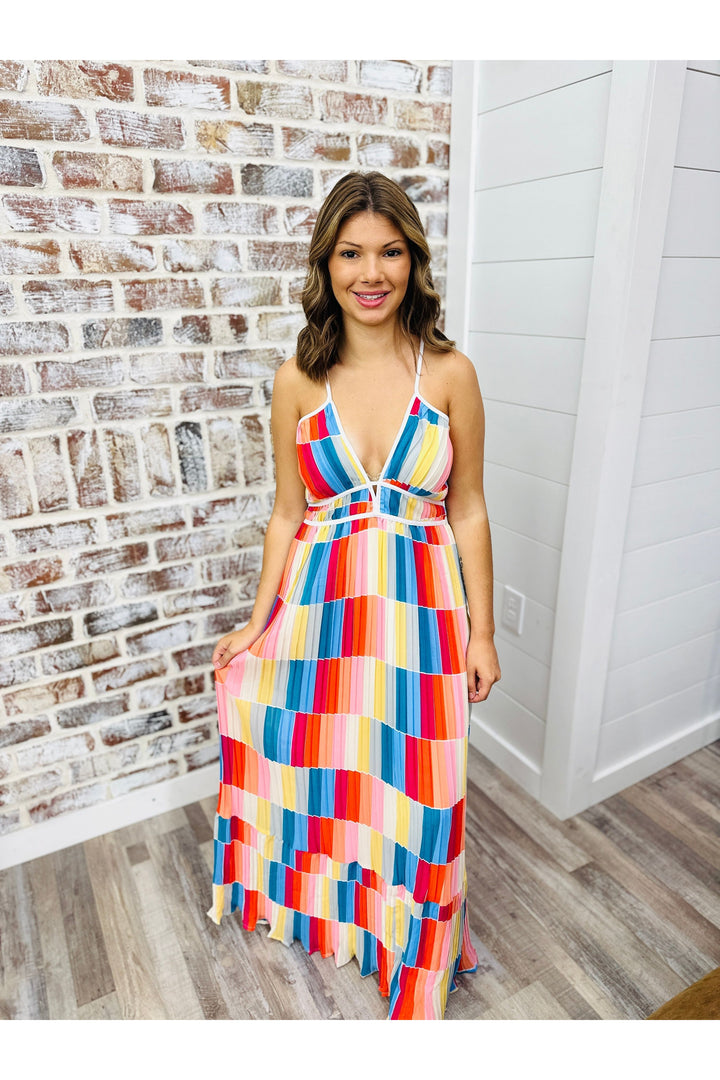 Colorful Summer Vibes Maxi Dress
