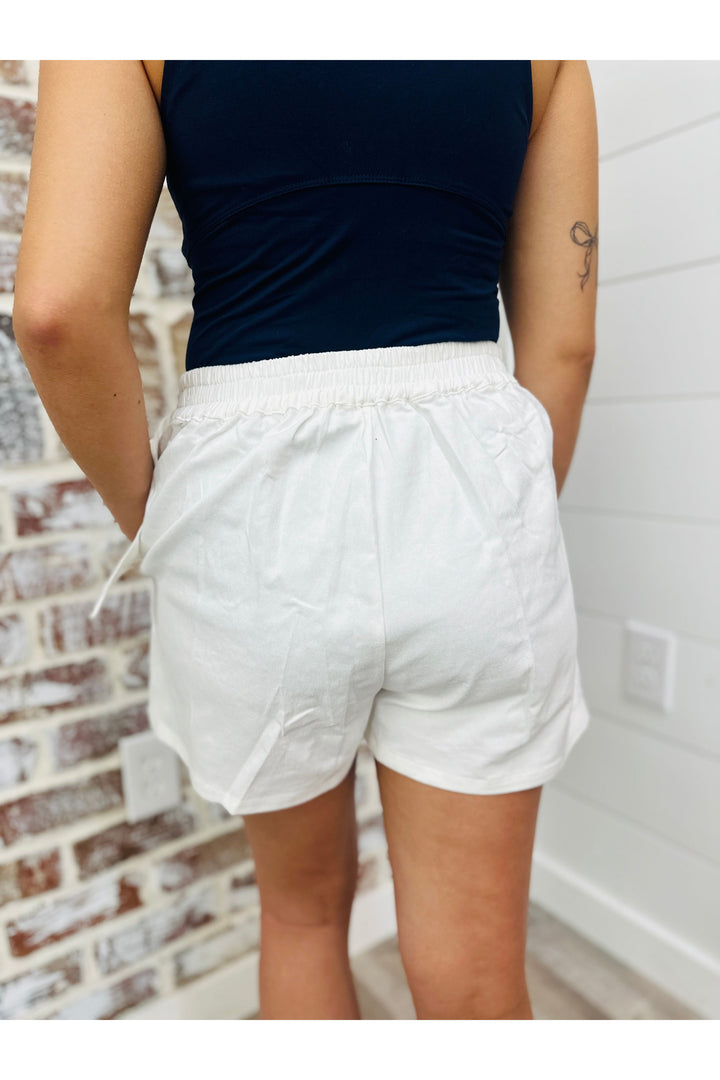 White Braided Skort